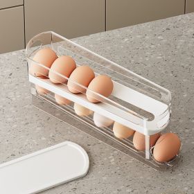 Auto Rolling Fridge Egg Organizer, Space Saving Eggs Dispenser (size: 1pc)
